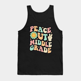 Peace Out Middle School Groovy Tank Top